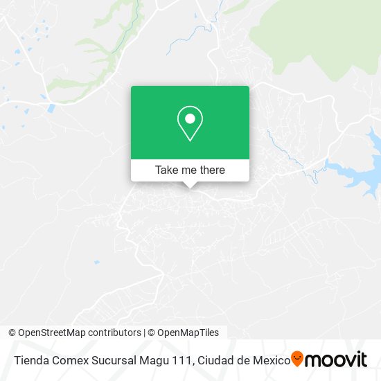 Mapa de Tienda Comex Sucursal Magu 111