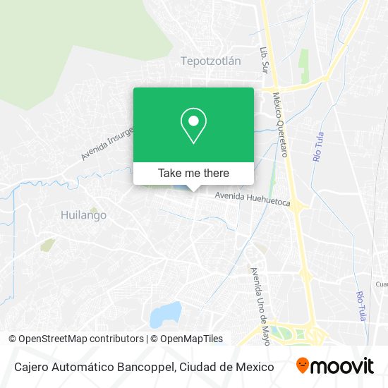 Mapa de Cajero Automático Bancoppel