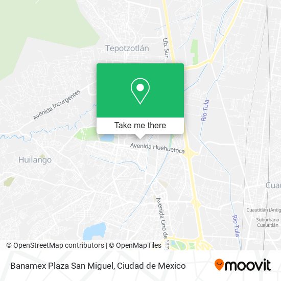 Banamex Plaza San Miguel map