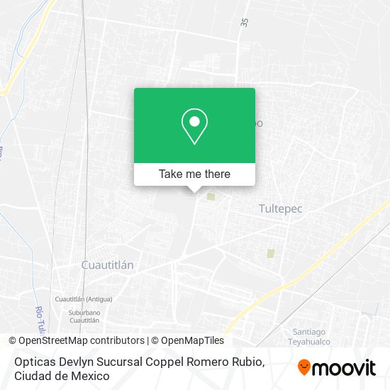 Opticas Devlyn Sucursal Coppel Romero Rubio map
