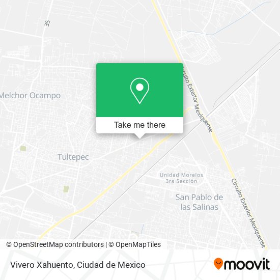 Vivero Xahuento map