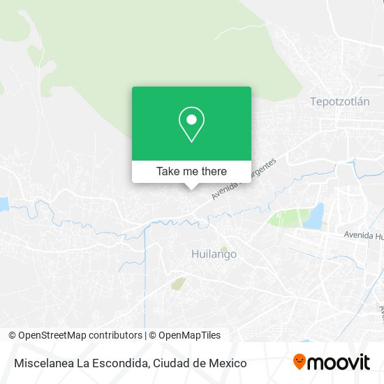 Miscelanea La Escondida map