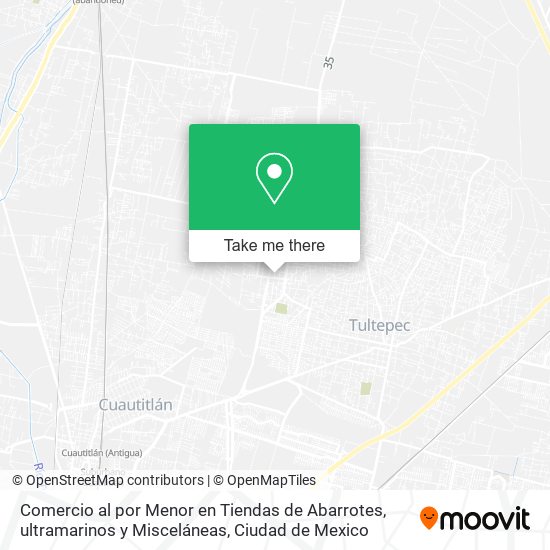 Mapa de Comercio al por Menor en Tiendas de Abarrotes, ultramarinos y Misceláneas