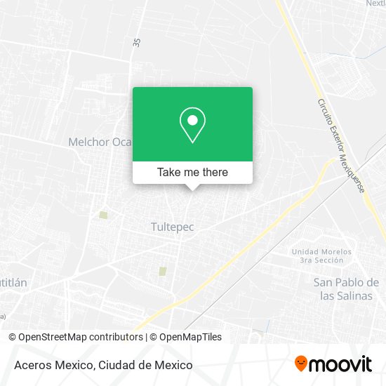 Aceros Mexico map