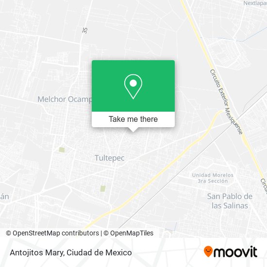 Antojitos Mary map