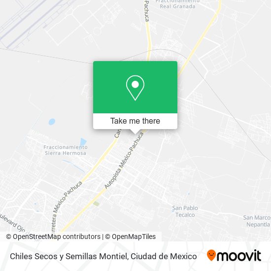 Mapa de Chiles Secos y Semillas Montiel