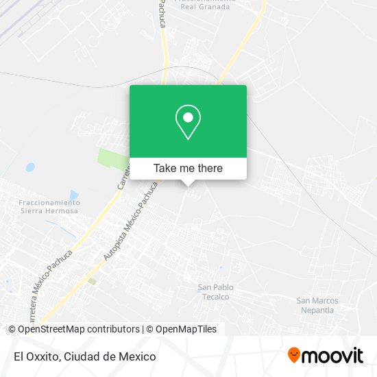 El Oxxito map