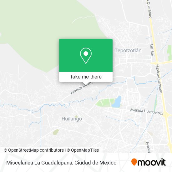 Miscelanea La Guadalupana map