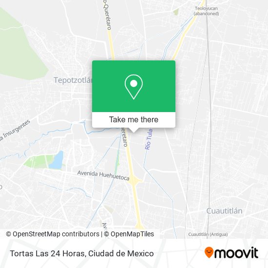 Tortas Las 24 Horas map
