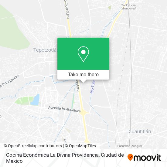 Mapa de Cocina Económica La Divina Providencia
