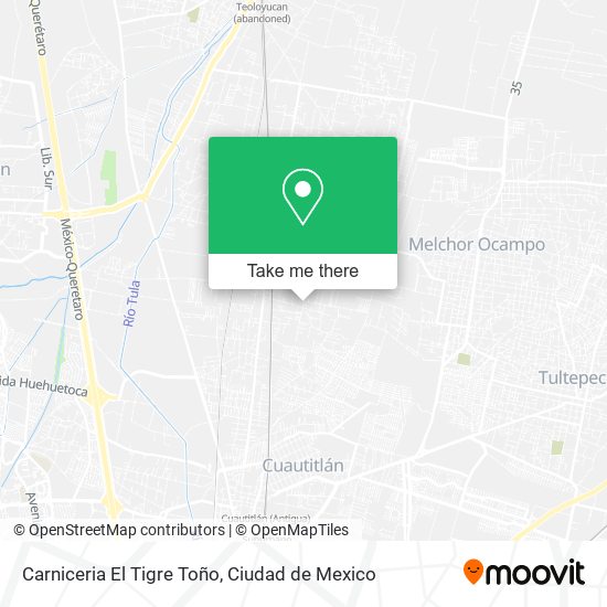 Mapa de Carniceria El Tigre Toño