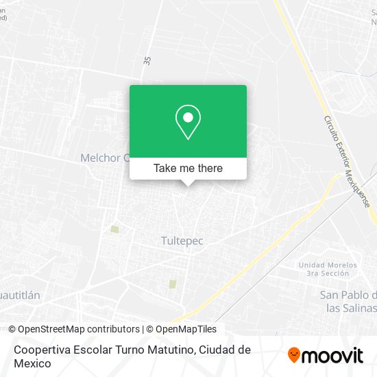 Coopertiva Escolar Turno Matutino map