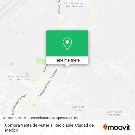 Mapa de Compra Venta de Material Reciclable