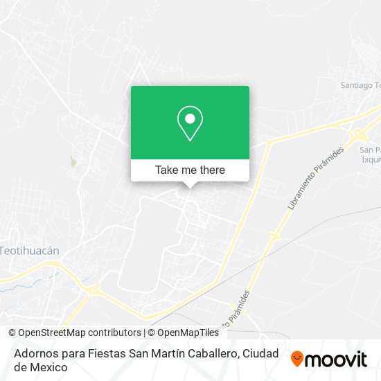 Mapa de Adornos para Fiestas San Martín Caballero