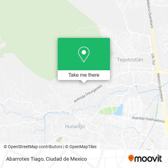 Abarrotes Tiago map