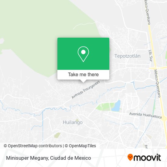 Mapa de Minisuper Megany