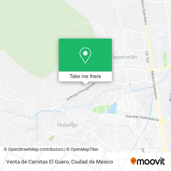 Venta de Carnitas El Guero map