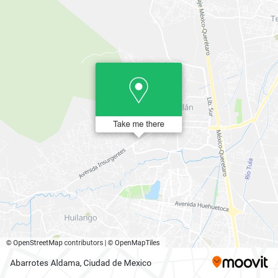 Abarrotes Aldama map