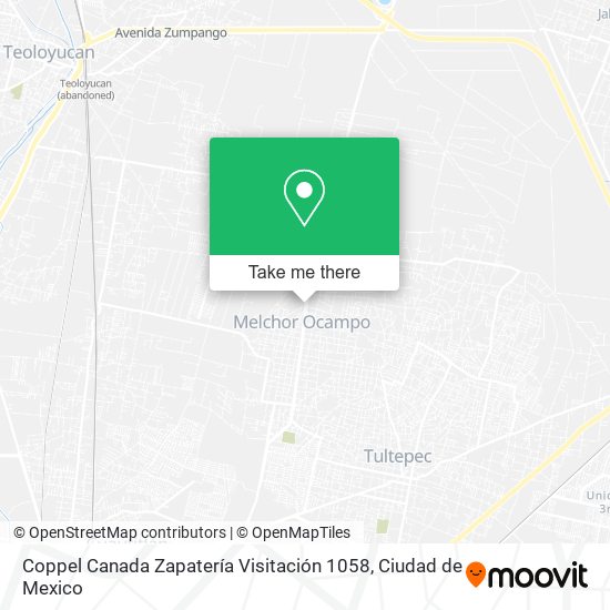 Coppel Canada Zapatería Visitación 1058 map