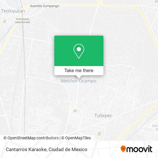 Cantarros Karaoke map