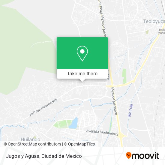 Jugos y Aguas map