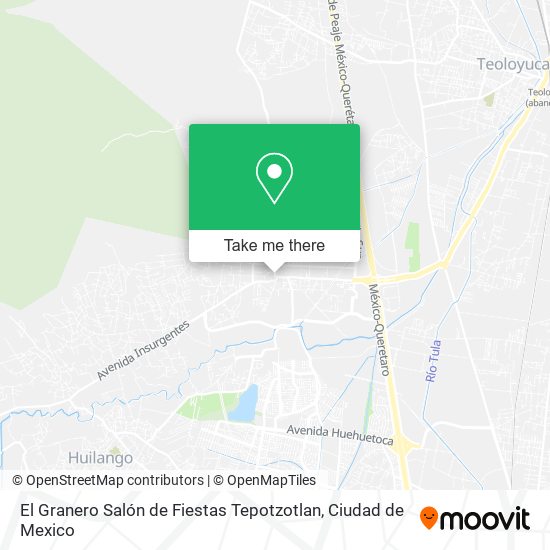 El Granero Salón de Fiestas Tepotzotlan map