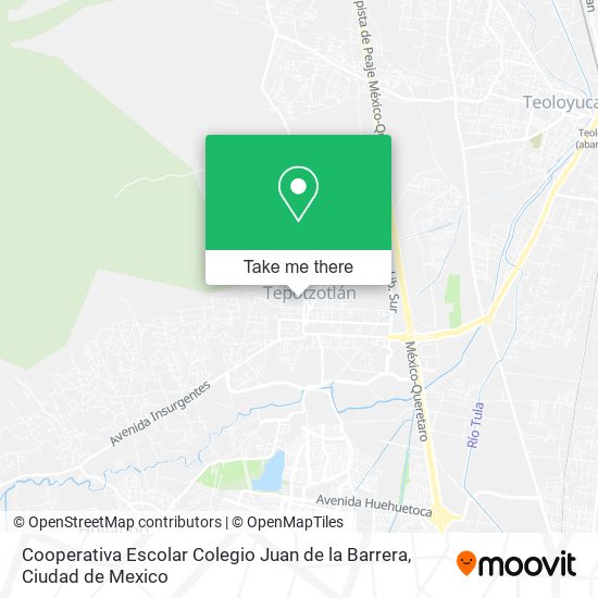 Mapa de Cooperativa Escolar Colegio Juan de la Barrera