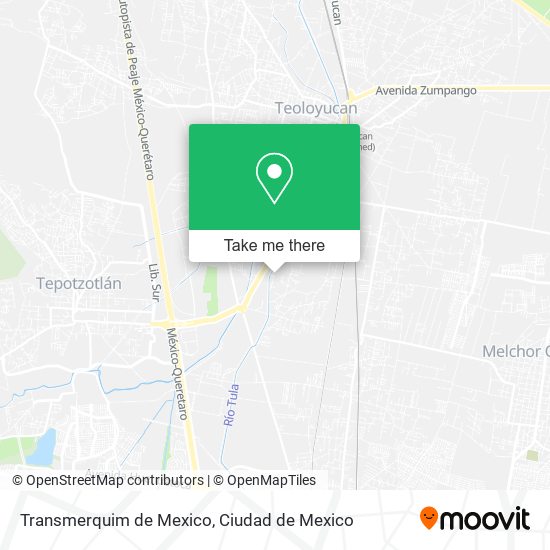 Transmerquim de Mexico map