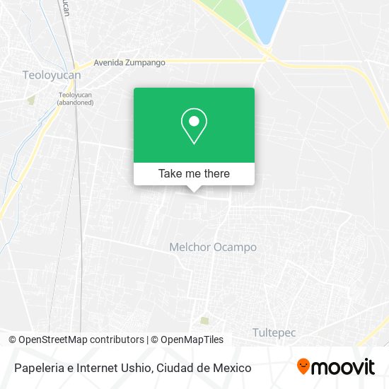 Papeleria e Internet Ushio map