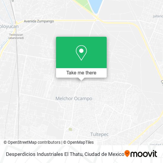 Desperdicios Industriales El Thatu map