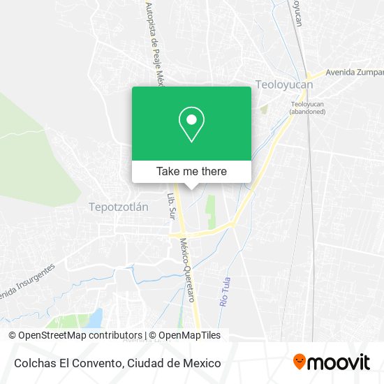 Colchas El Convento map