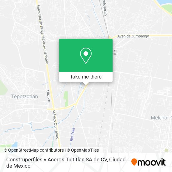 Construperfiles y Aceros Tultitlan SA de CV map