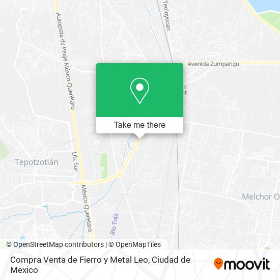 Compra Venta de Fierro y Metal Leo map