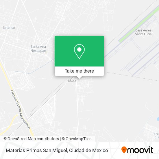 Mapa de Materias Primas San Miguel