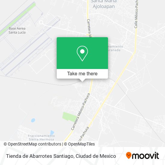 Mapa de Tienda de Abarrotes Santiago