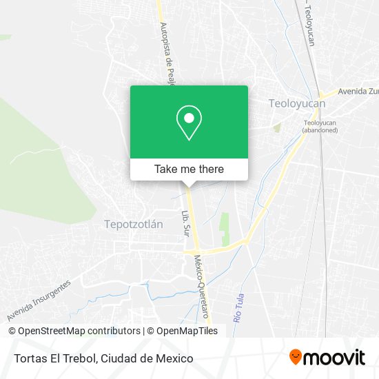 Tortas El Trebol map