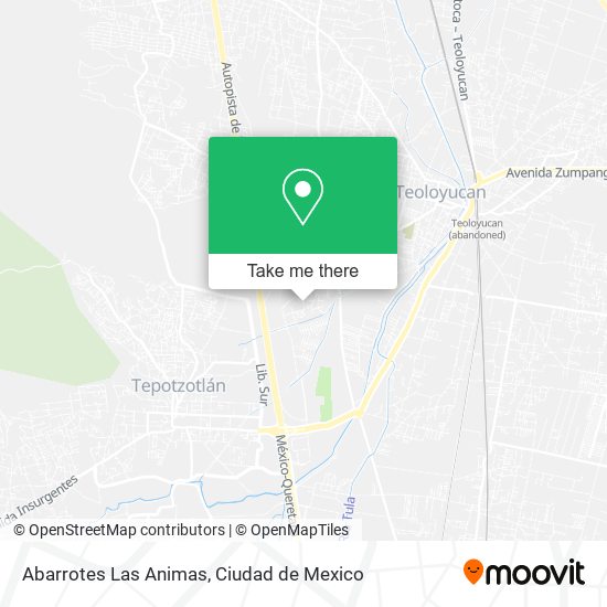Abarrotes Las Animas map