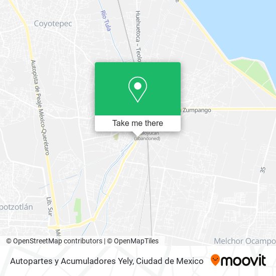 Autopartes y Acumuladores Yely map