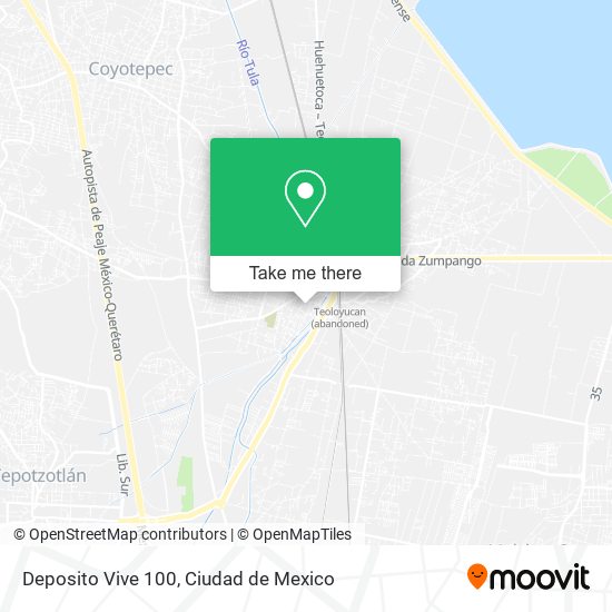 Deposito Vive 100 map