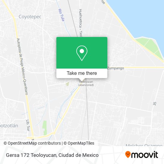 Gersa 172 Teoloyucan map