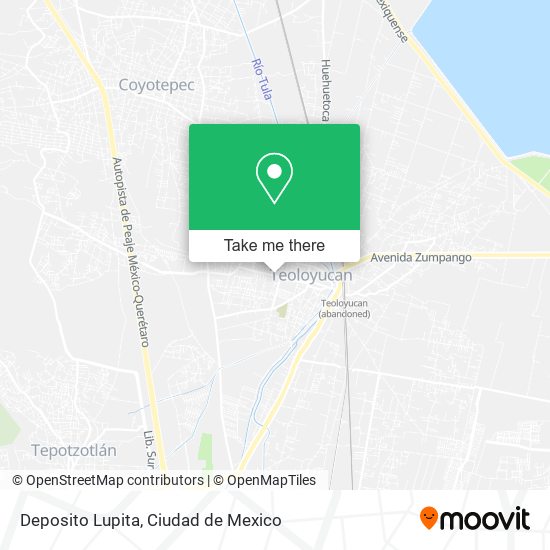 Deposito Lupita map