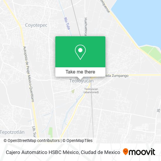 Cajero Automático HSBC México map