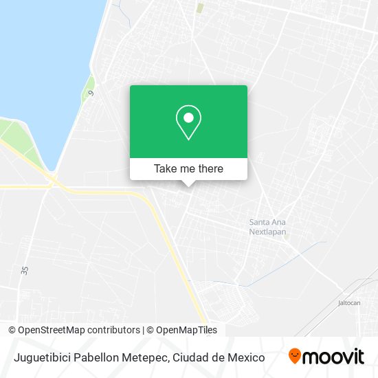 Juguetibici Pabellon Metepec map