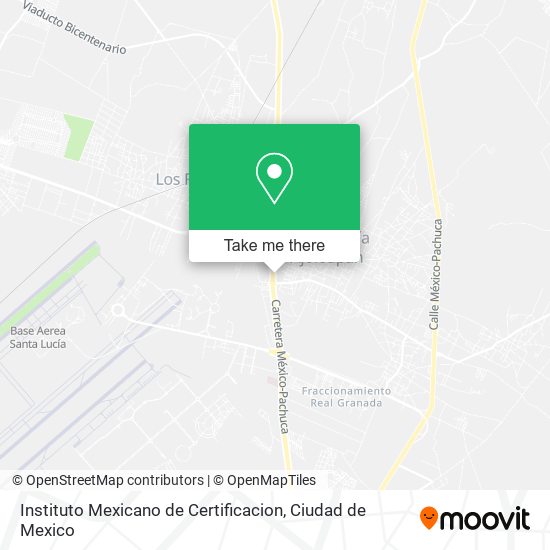 Instituto Mexicano de Certificacion map