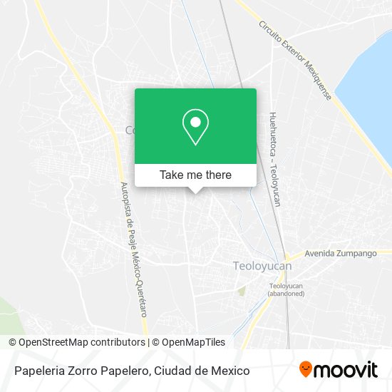 Mapa de Papeleria Zorro Papelero