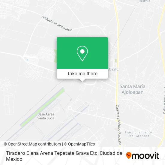 Tiradero Elena Arena Tepetate Grava Etc map