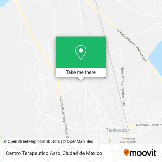 Mapa de Centro Terapeutico Asro