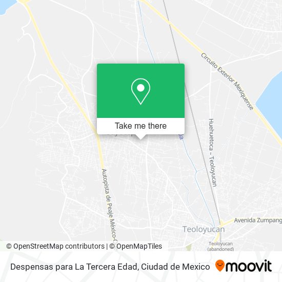 Despensas para La Tercera Edad map