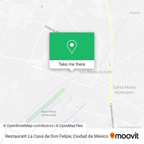 Mapa de Restaurant La Casa de Don Felipe