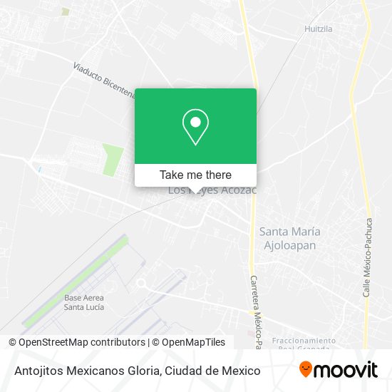 Antojitos Mexicanos Gloria map